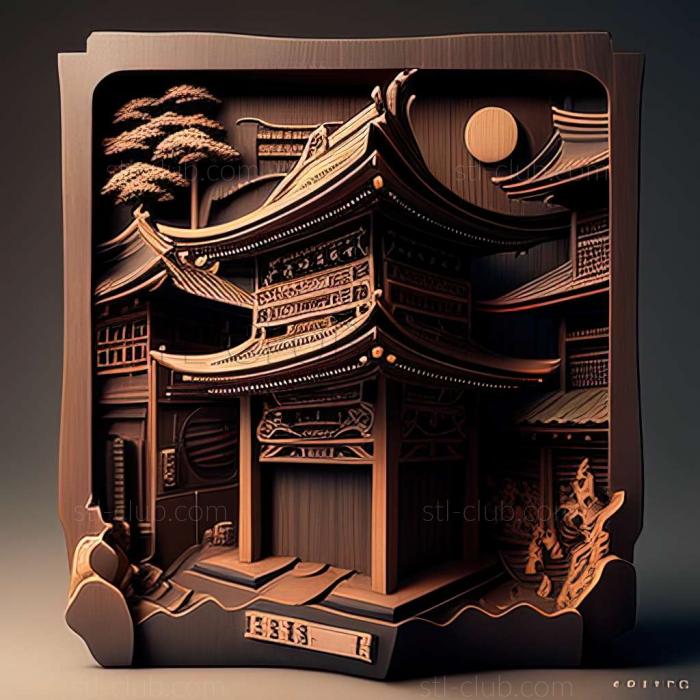 3D model Kawagoe in Japan (STL)